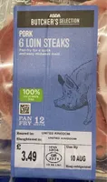 Pork loin steaks