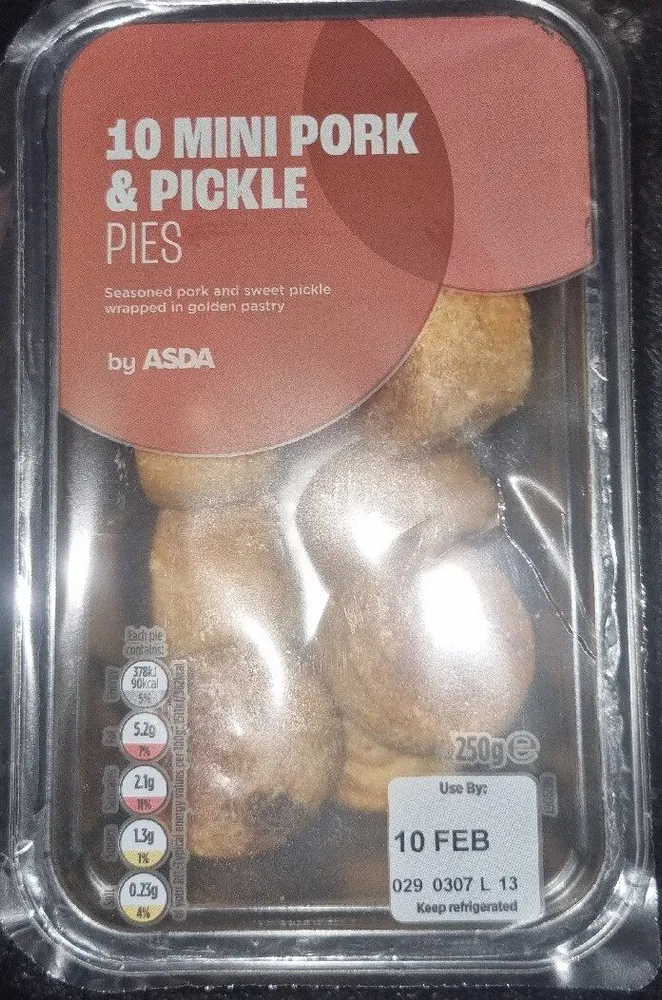 Mini Pork and pickle pies