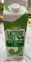Lactose free semi skimmed milk