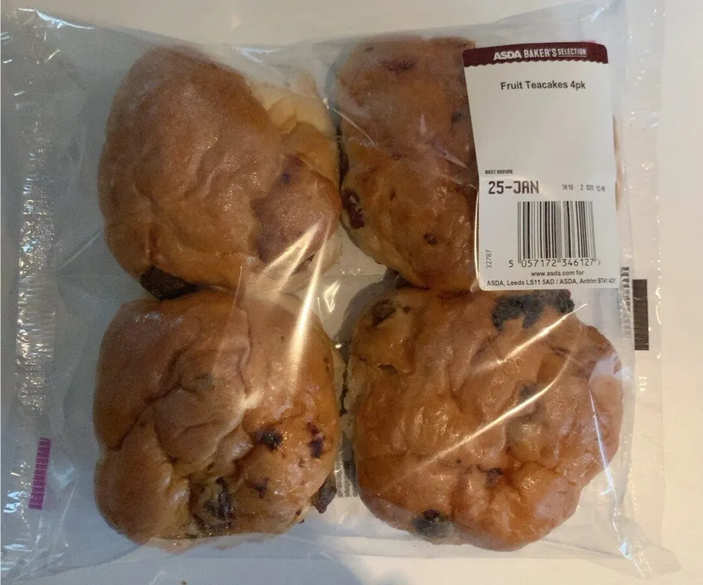 ASDA fruit teacakes