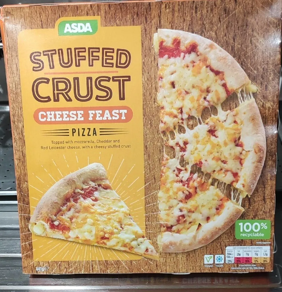Stuffed crust pizza