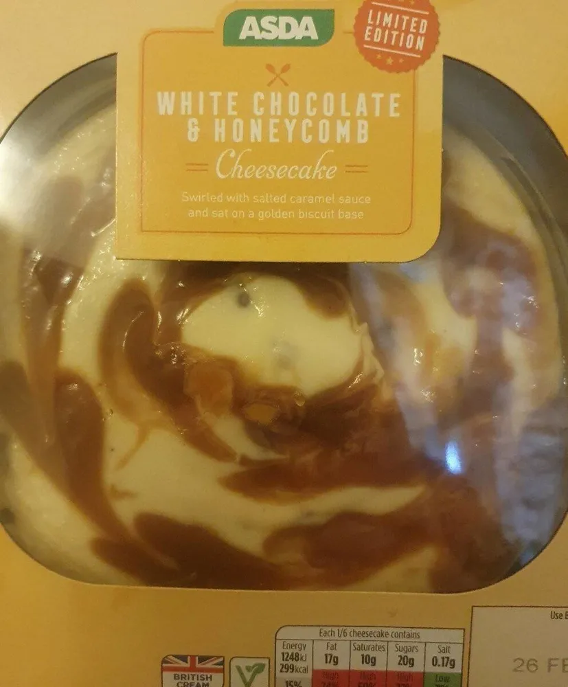 White Chocolate and Honey Cheesecake