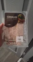Carved Cumberland sausage slices