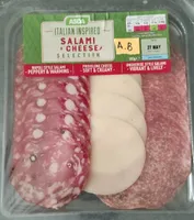 CURED SALAMI & CHEESE SELECTION, Peppery and warmi