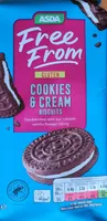 Gluten free cookies and cream biscuits