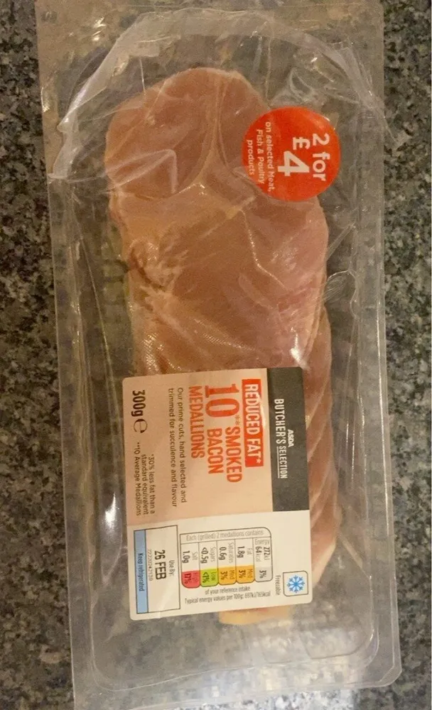 Smoked Reduced Fat Bacon Medallions