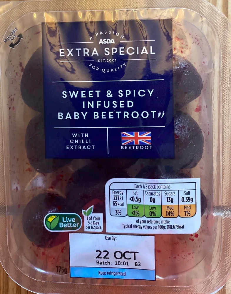 Extra Special Sweet & Spicy Infused Baby Beetroot