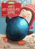 White hot chocolate bomb