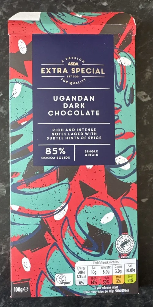Ugandan dark chocolate