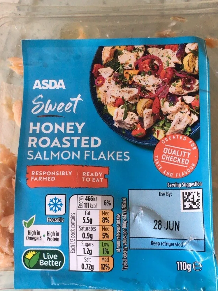 Sweet honey roasted salmon flakes