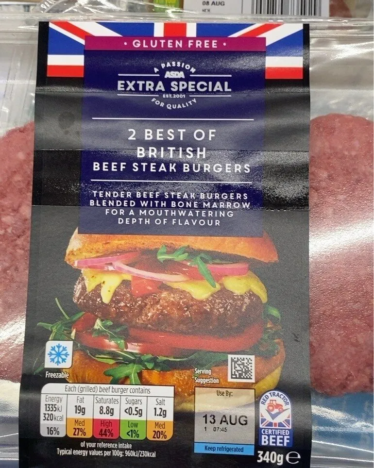 Beef steak burgers
