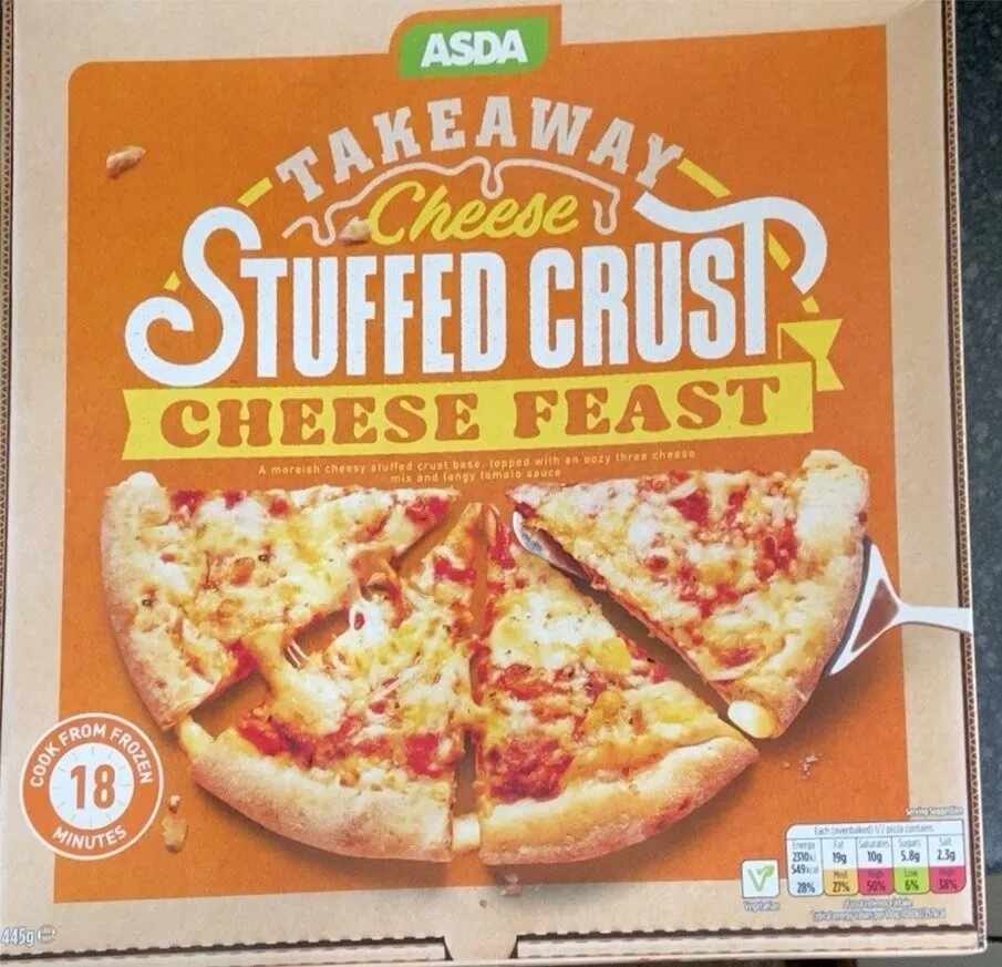Stuffed crust cheese feast