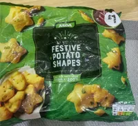 Festive potato shapes