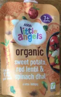 Sweet potato, red lentil and spinach dhal