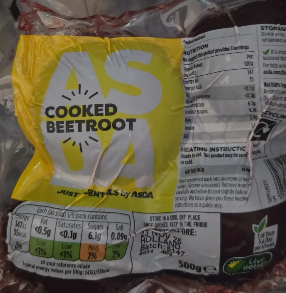 Cooked Beetroot
