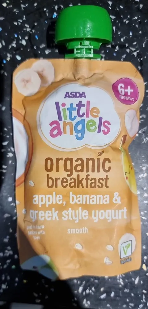 Apple banana Greek style yoghurt