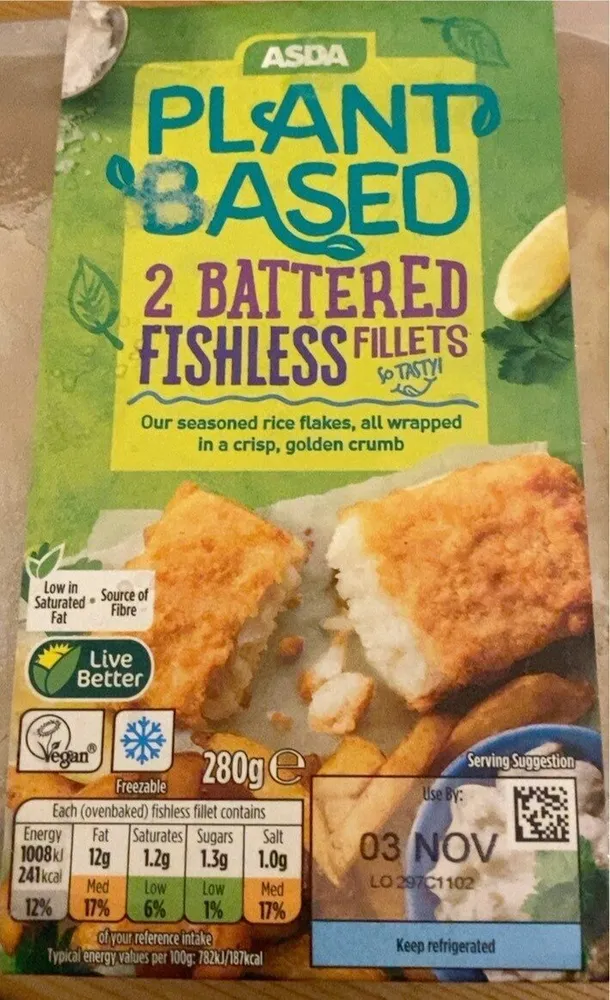 Plant based fishless fillets