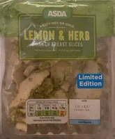 Lemon and herb chicken slices