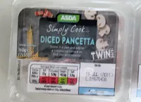 Diced pancetta