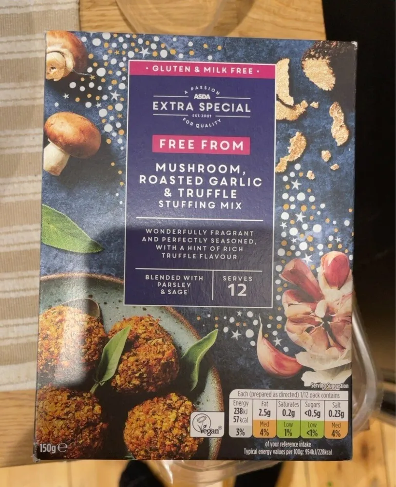 Mushroom garlic truffle stuffing mix