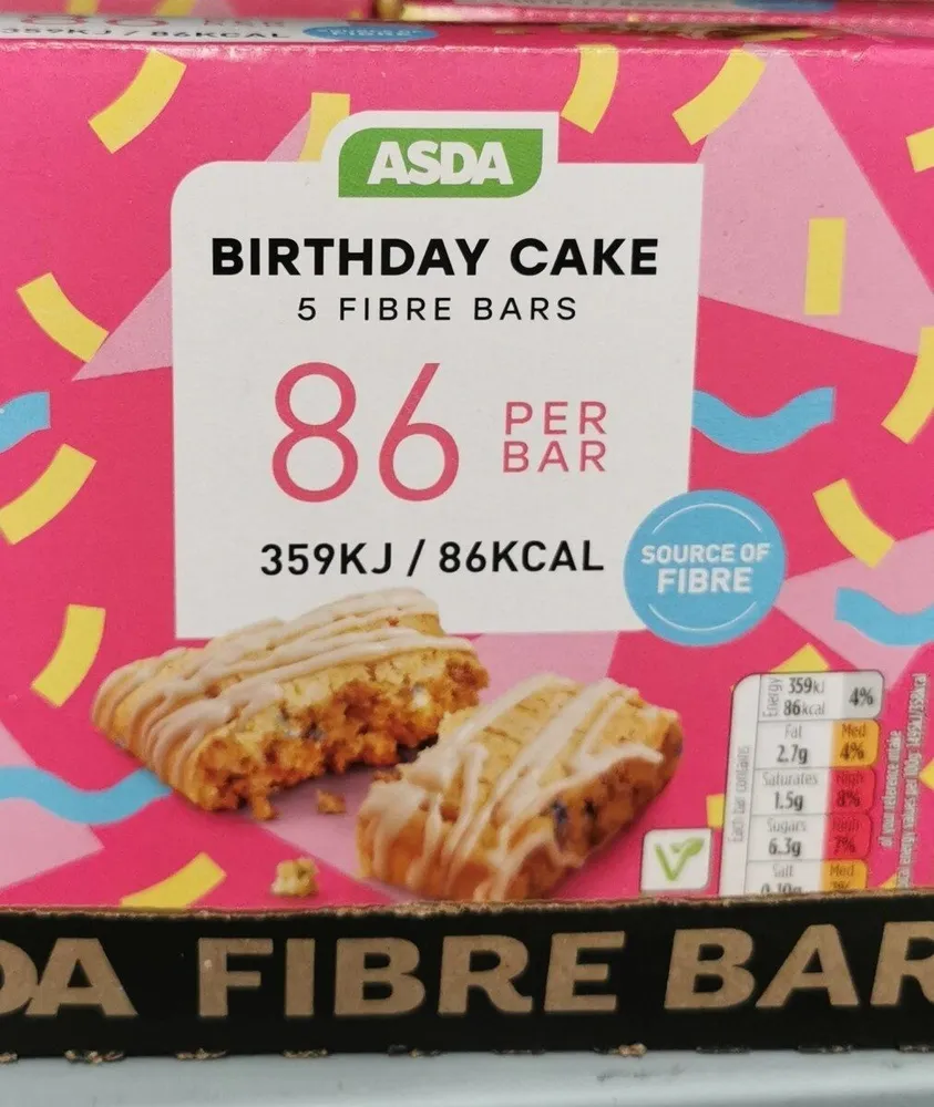Birthday cake cereal bar
