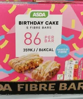 Birthday cake cereal bar