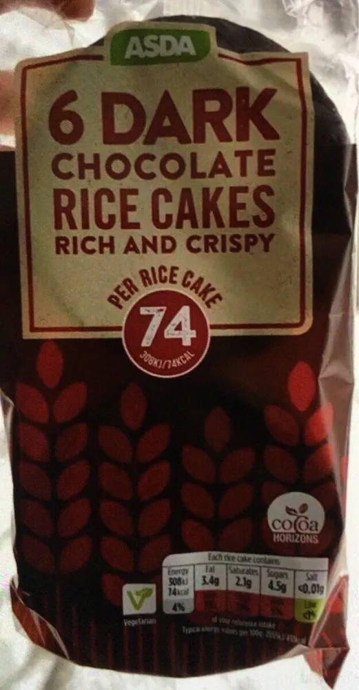 Dark Chocolate Rice Cakes