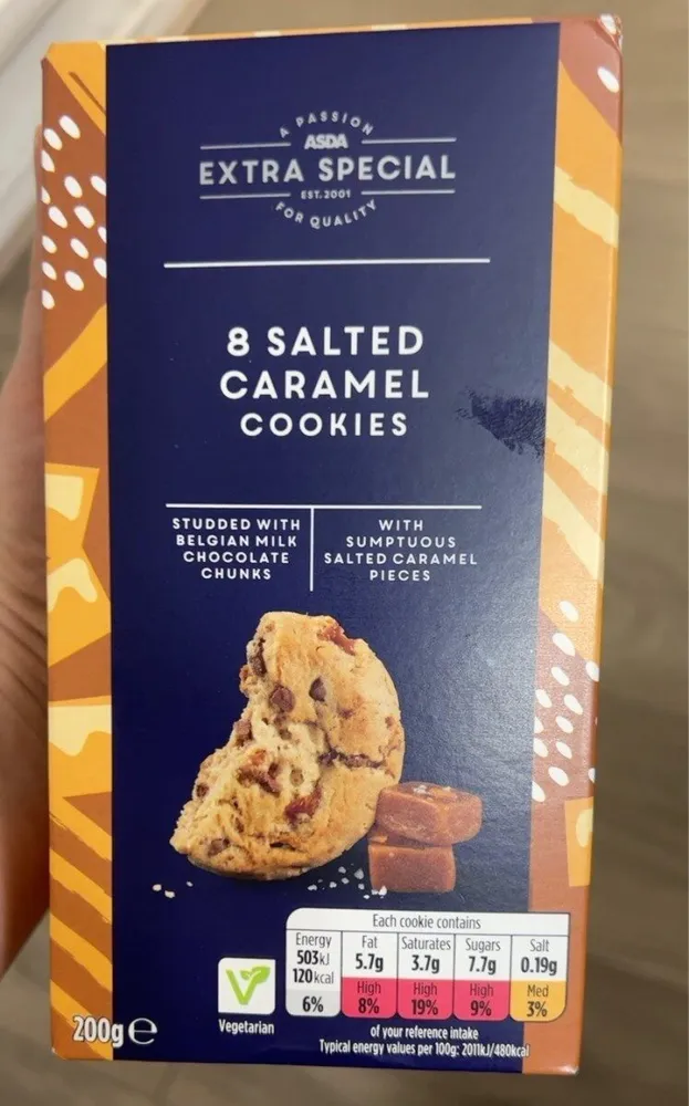 Salted caramel cookies