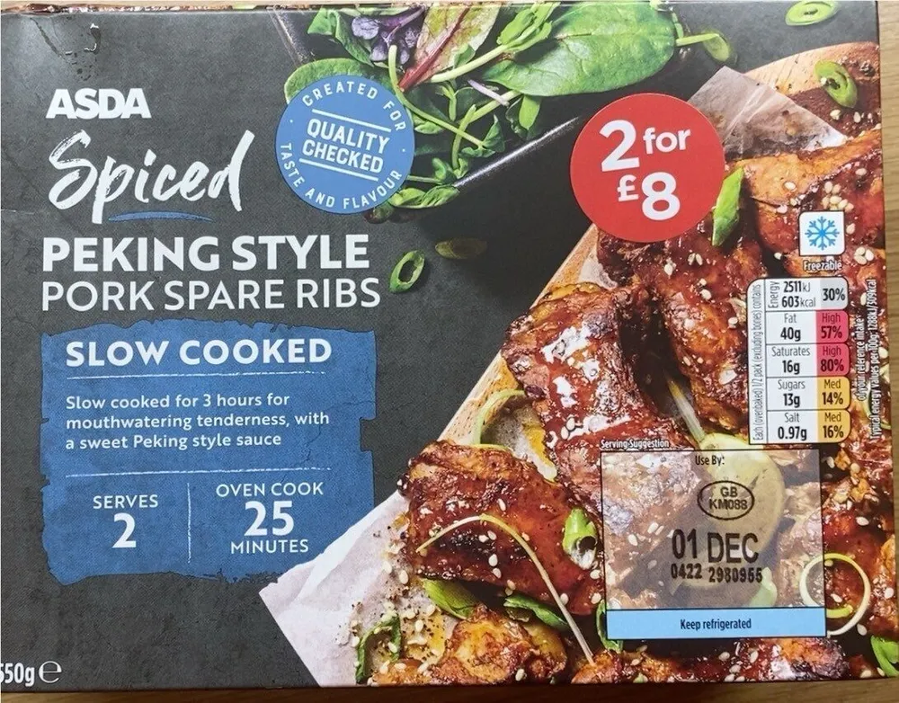 Spiced peking style Pork Spare Ribs