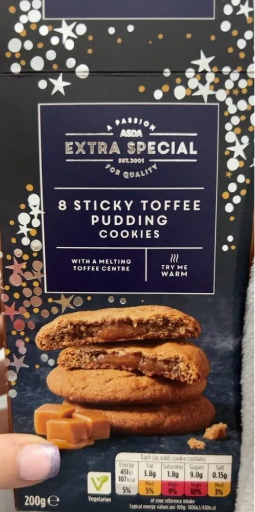 Sticky toffee pudding cookies