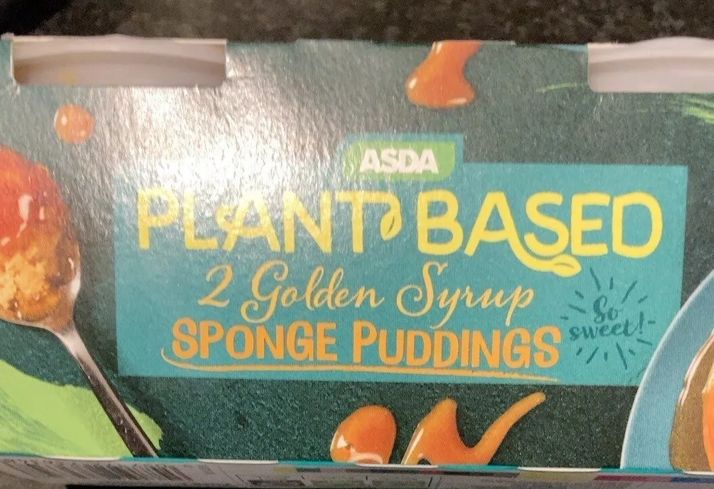 Plant Based Golden Syrup Sponge Pudding