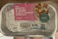 Rustic & herby garlic parmentier potatoes