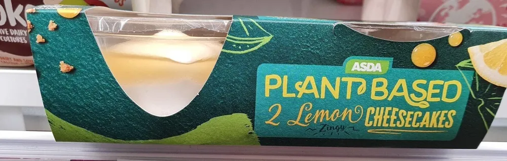 Plant based 2 lemon cheesecakes