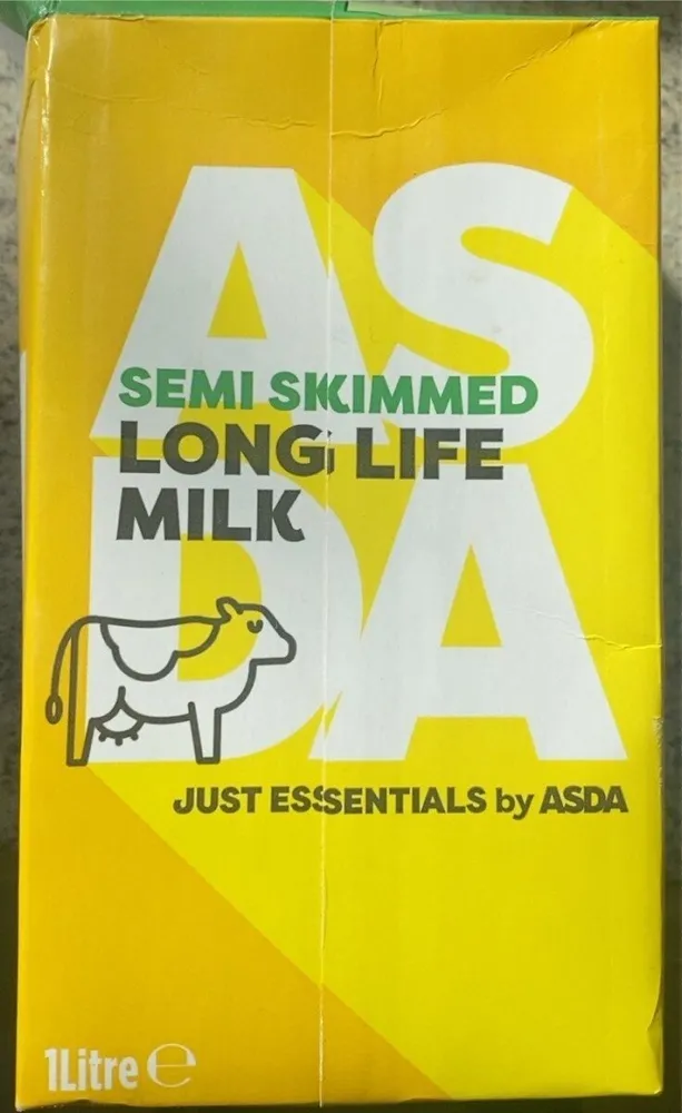 Semi skimmed long life milk