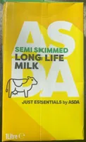 Semi skimmed long life milk
