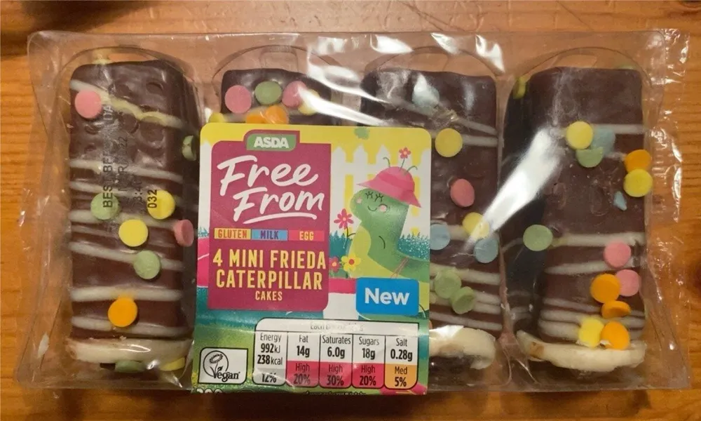 Mini frieda caterpillar cakes