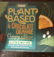 Plant based chocolate orange crispy slices