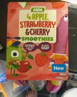 apple strawberry and cherry smoothie