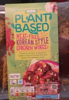 Meat free korean style chicken wings