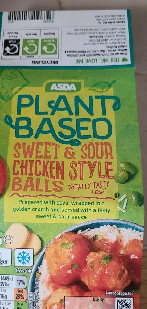 Sweet and sour chicken style ball