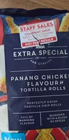 Panang chicken tortilla rolls