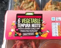 6 vegetable tempura nest with sweet chilli dip