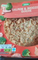 Salmon and broccoli quiche