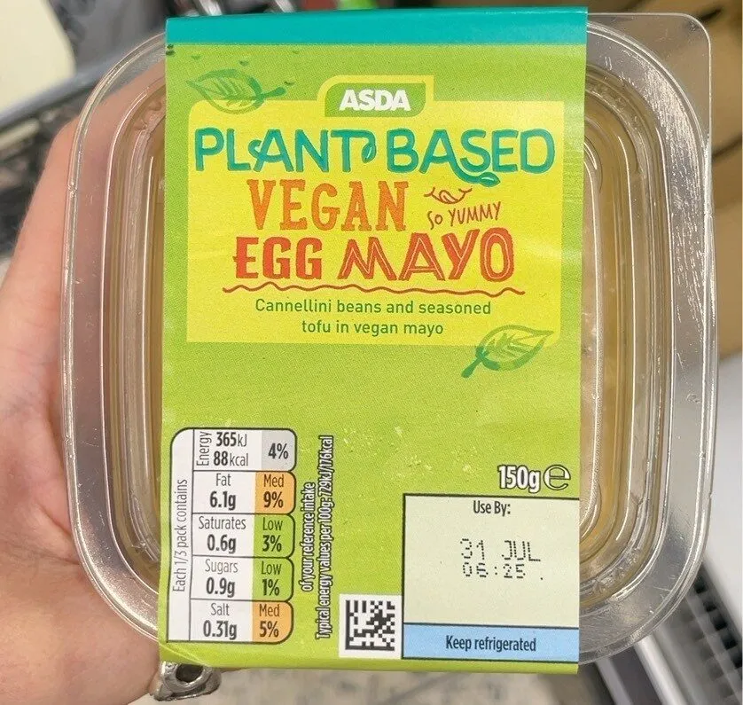 Plant based vegan egg mayo