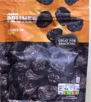 ASDA PRUNES SOURCE OF FIBRE 200g GREAT FOR SNACKIN
