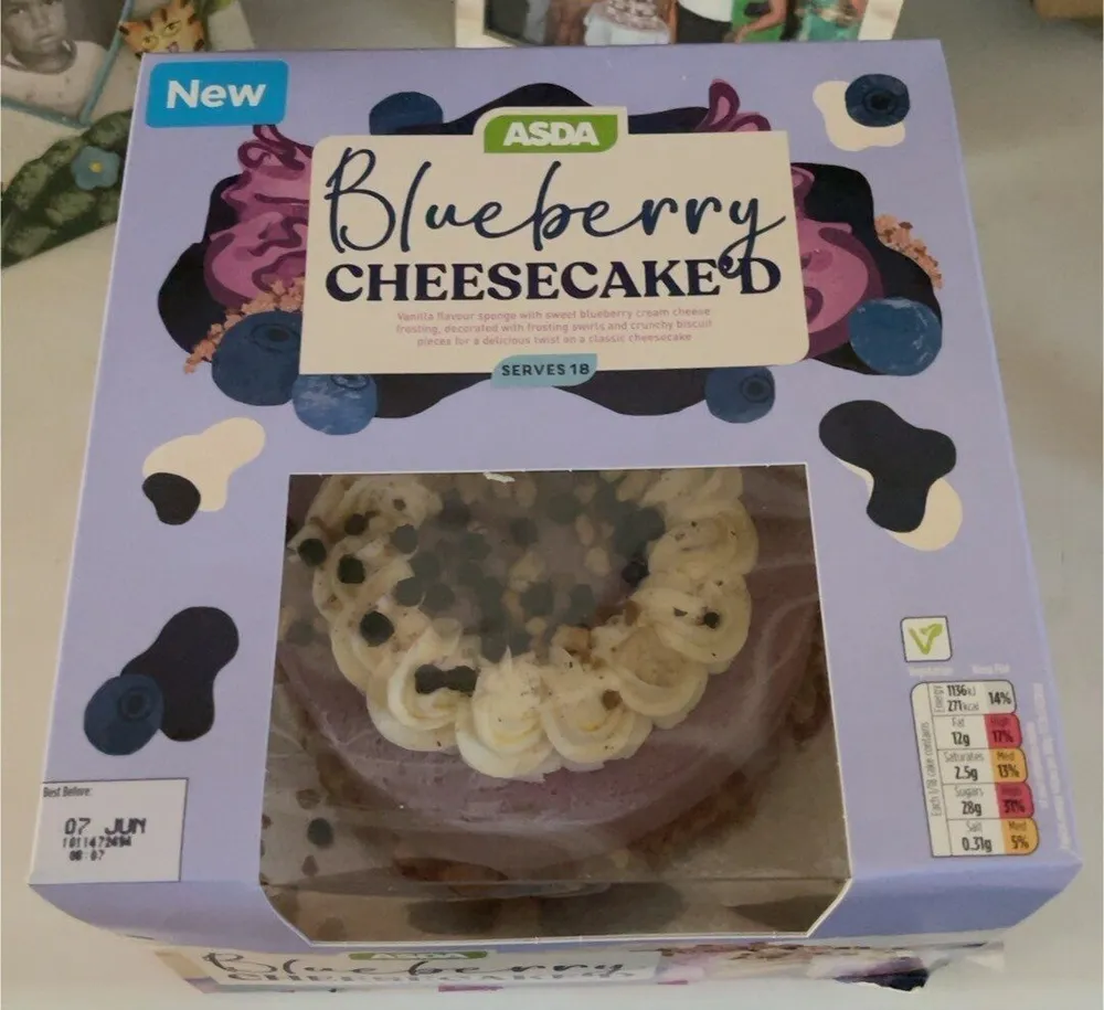 Asda Blueberry Cheesecake’d