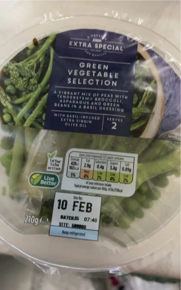 Green Vegetable Selection
