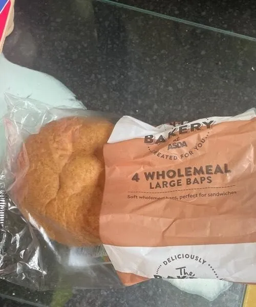 Whole meal large baps