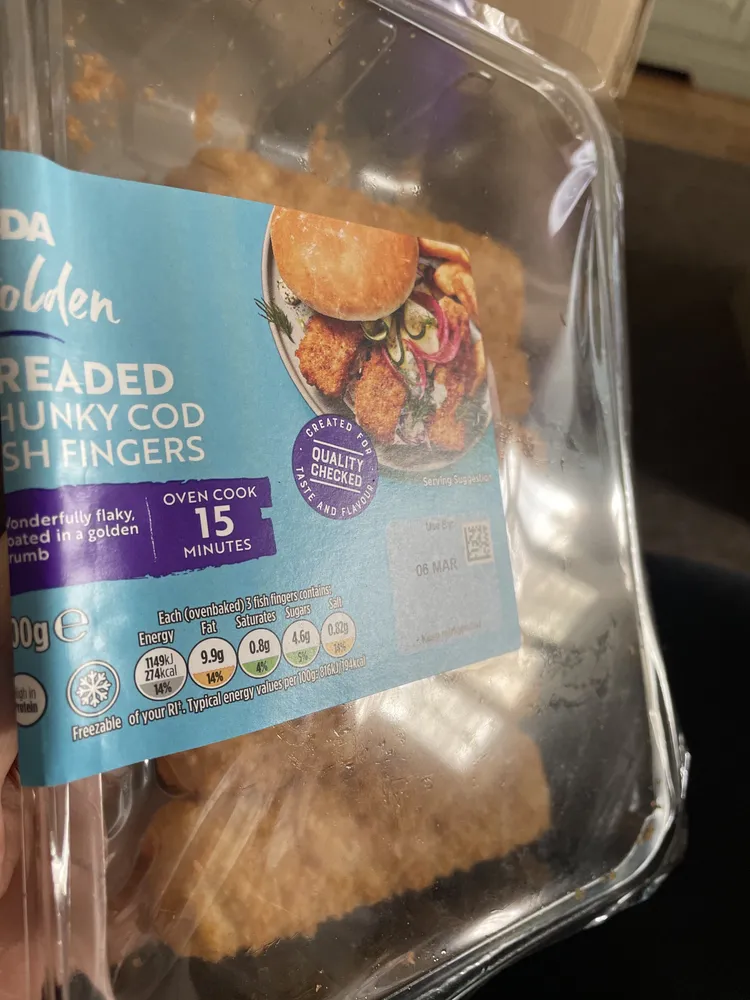 Breaded Chunky Cod Fish Fingers