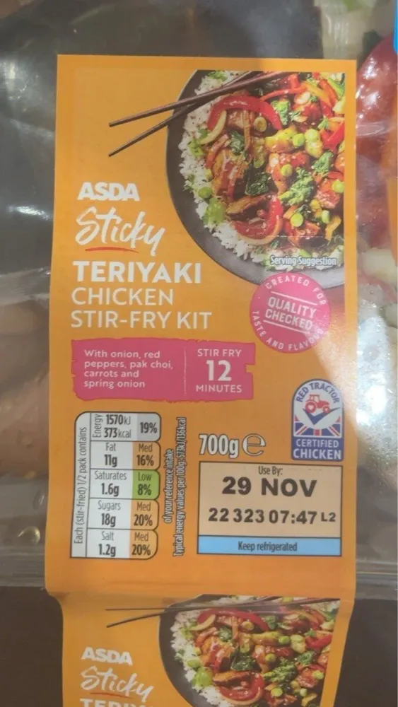 teriyaki chichen stir fry kit
